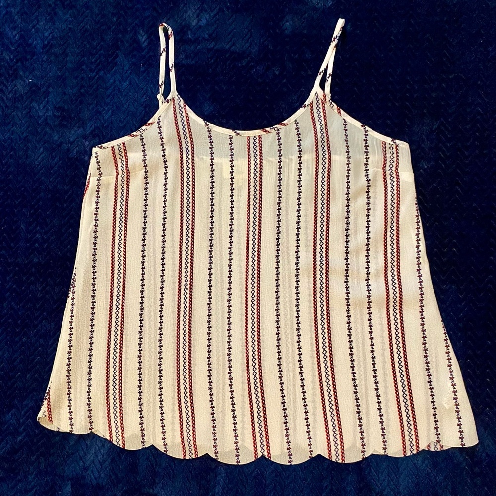 White Camisole with Spaghetti Straps